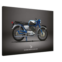 Load image into Gallery viewer, 1965 Honda Dream CB72 Super Sport Large Canvas
