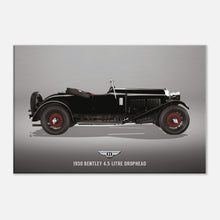 Load image into Gallery viewer, 1930 Bentley 4.5 Litre Drophead Small Canvas