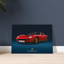Load image into Gallery viewer, 1969 Lamborghini Miura P400S Large Canvas