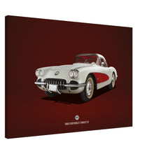 Load image into Gallery viewer, 1960 Chevrolet Corvette Large Canvas