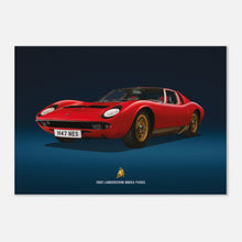 Load image into Gallery viewer, 1969 Lamborghini Miura P400S Large Canvas