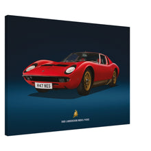 Load image into Gallery viewer, 1969 Lamborghini Miura P400S Large Canvas