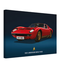 Load image into Gallery viewer, 1969 Lamborghini Miura P400S Small Canvas