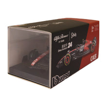 Load image into Gallery viewer, F1 Alfa Romeo C43 #24 Zhou Guanyu - 1:43 Scale Model with Helmet