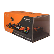 Load image into Gallery viewer, F1 McLaren MCL38 #81 Piastri Miami Grand Prix 2024 - 1:43 Scale Model with Helmet