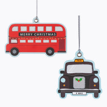 Load image into Gallery viewer, London Transport Christmas Gift Tags - set of 12