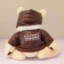 Load image into Gallery viewer, Driver Bear with Jacket - Haynes Motor Museum Logo