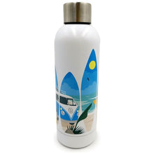 Load image into Gallery viewer, Volkswagen Camper Bus Stainless Steel Bottle 530ml - Waves are Calling Design