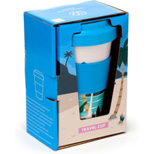 Load image into Gallery viewer, Volkswagen Camper Bus Travel Mug 400ml - Waves are Calling Design