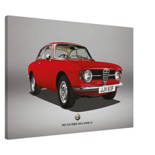 Load image into Gallery viewer, 1967 Alfa Romeo Giulia Sprint GT Large Canvas