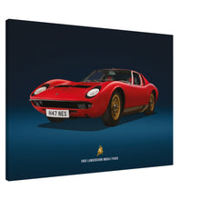 Load image into Gallery viewer, 1969 Lamborghini Miura P400S Large Canvas