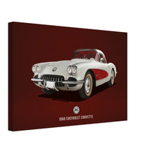 Load image into Gallery viewer, 1960 Chevrolet Corvette Small Canvas
