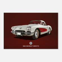 Load image into Gallery viewer, 1960 Chevrolet Corvette Small Canvas