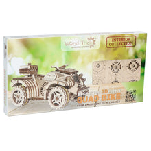 Load image into Gallery viewer, Wooden Mechanical 3D Model Quad Bike