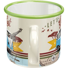 Load image into Gallery viewer, VW Bulli Van 'Let's Get Lost' Enamel Mug