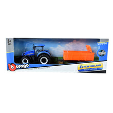 Load image into Gallery viewer, New Holland Die Cast Farm Tractor & Trailer