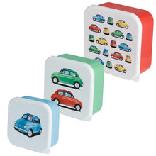 Load image into Gallery viewer, Set of Three Fiat 500 Lunchboxes