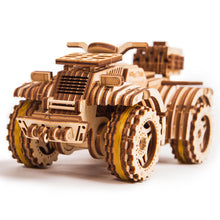Load image into Gallery viewer, Wooden Mechanical 3D Model Quad Bike
