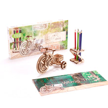 Load image into Gallery viewer, Wooden Mechanical 3D Model Bicycle