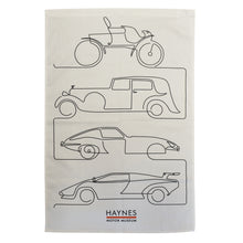 Load image into Gallery viewer, Linear Cars Tea Towel