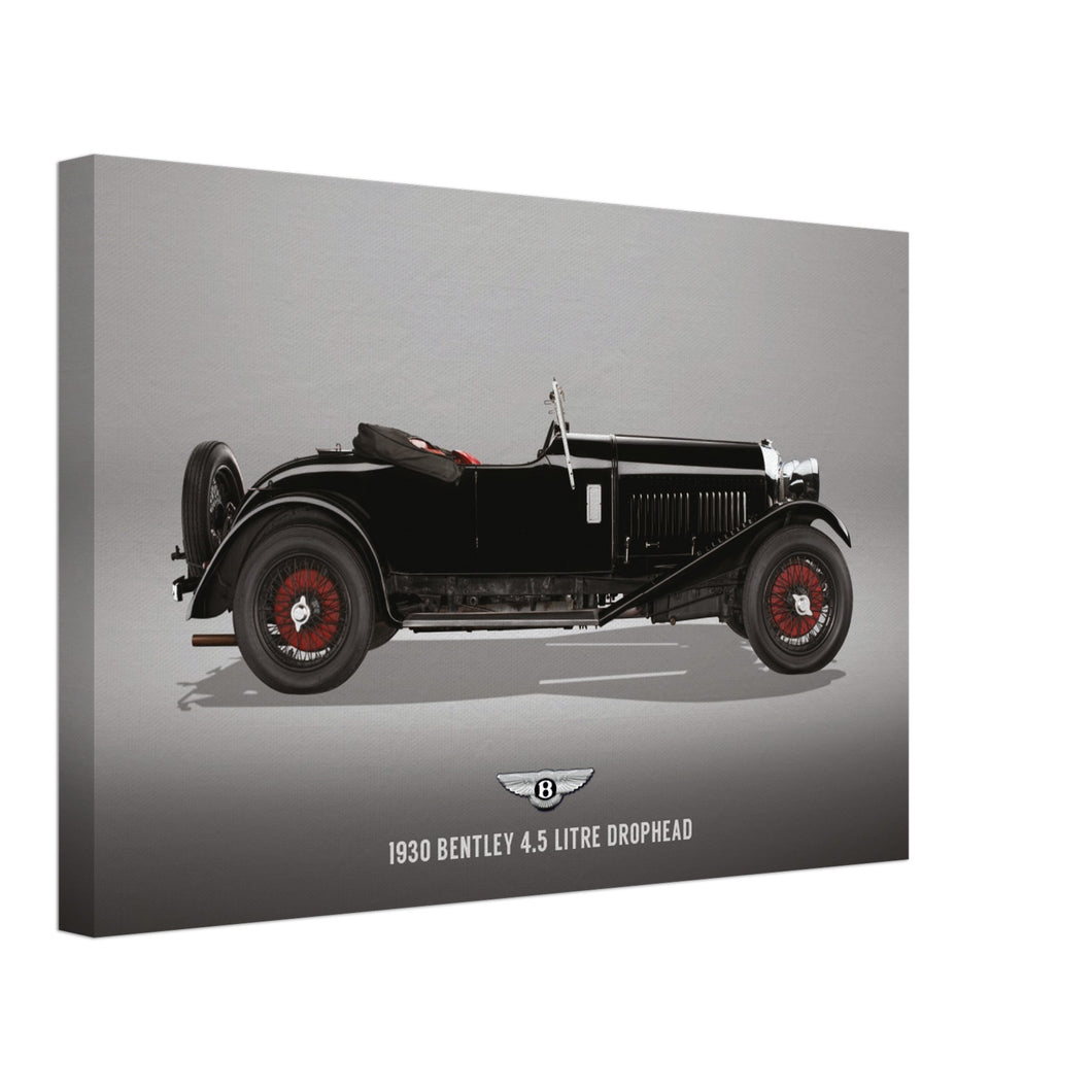 1930 Bentley 4.5 Litre Drophead Small Canvas