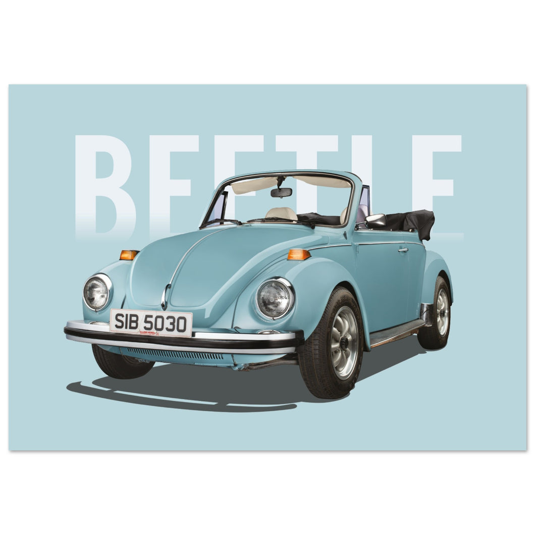 1979 VW Beetle Convertible Poster