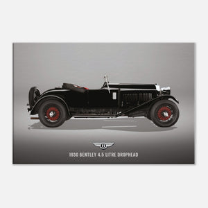 1930 Bentley 4.5 Litre Drophead Small Canvas