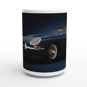 1965 E-Type Jaguar 4.2 Series 1 Fixed Head Coupe Large Mug