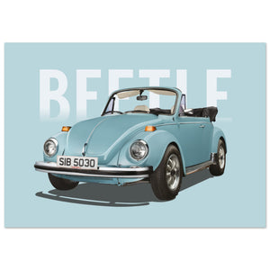 1979 VW Beetle Convertible Poster