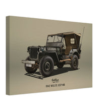 Load image into Gallery viewer, 1942 Willys Jeep MB Small Canvas
