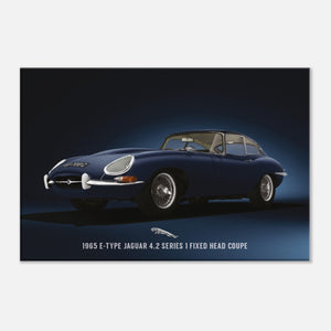 1965 E-Type Jaguar 4.2 Series 1 FHC Small Canvas