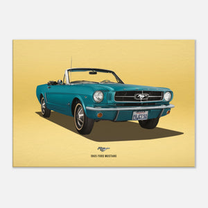 1965 Ford Mustang Large Canvas