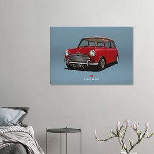 1965 Morris Mini Cooper Large Canvas