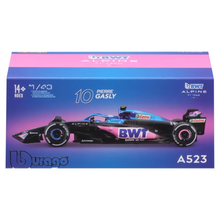 Load image into Gallery viewer, F1 BWT Alpine A523 Pierre Gasly - 1:43 Scale Model with Helmet
