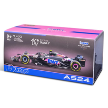Load image into Gallery viewer, F1 BWT Alpine A524 Pierre Gasly - 1:43 Scale Model with Helmet
