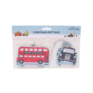 London Transport Christmas Gift Tags - set of 12