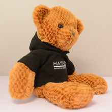 Load image into Gallery viewer, Jango Bear with Hoodie - Haynes Motor Museum Logo
