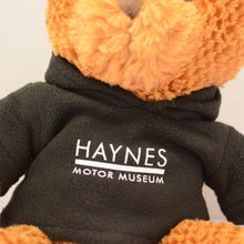 Load image into Gallery viewer, Jango Bear with Hoodie - Haynes Motor Museum Logo
