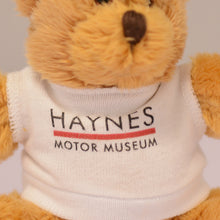 Load image into Gallery viewer, Robbie Bear Keyring with T-shirt - Haynes Motor Museum Logo
