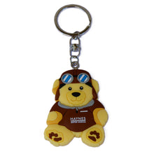 Load image into Gallery viewer, Pilot Bear Keyring - Haynes Motor Museum Logo
