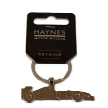 Load image into Gallery viewer, Racing Car Keyring - Haynes Motor Museum Logo
