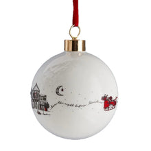 Load image into Gallery viewer, Santa Sleigh Fine Bone China Bauble
