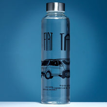 Load image into Gallery viewer, Fiat 500 Retro Reusable Glass Bottle
