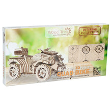 Load image into Gallery viewer, Wooden Mechanical 3D Model Quad Bike
