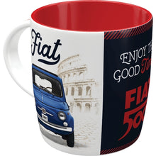 Load image into Gallery viewer, Fiat 500 Enjoy the Good Times Mug
