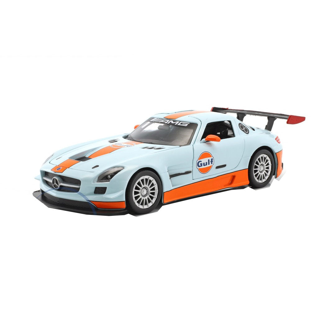 Motor Max Gulf Mercedes Benz SLS AMG GT3 1:24 Scale Models