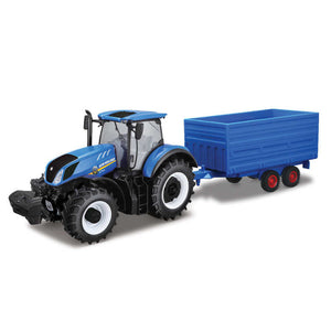 New Holland T7HD Tractor With Hay Trailer