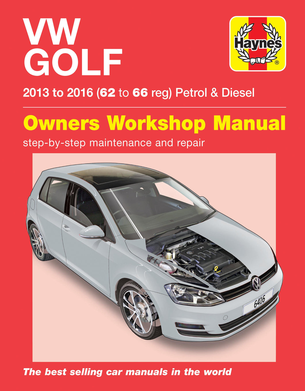 VW Golf Petrol & Diesel (13-16) 62 to 66 Haynes Repair Manual