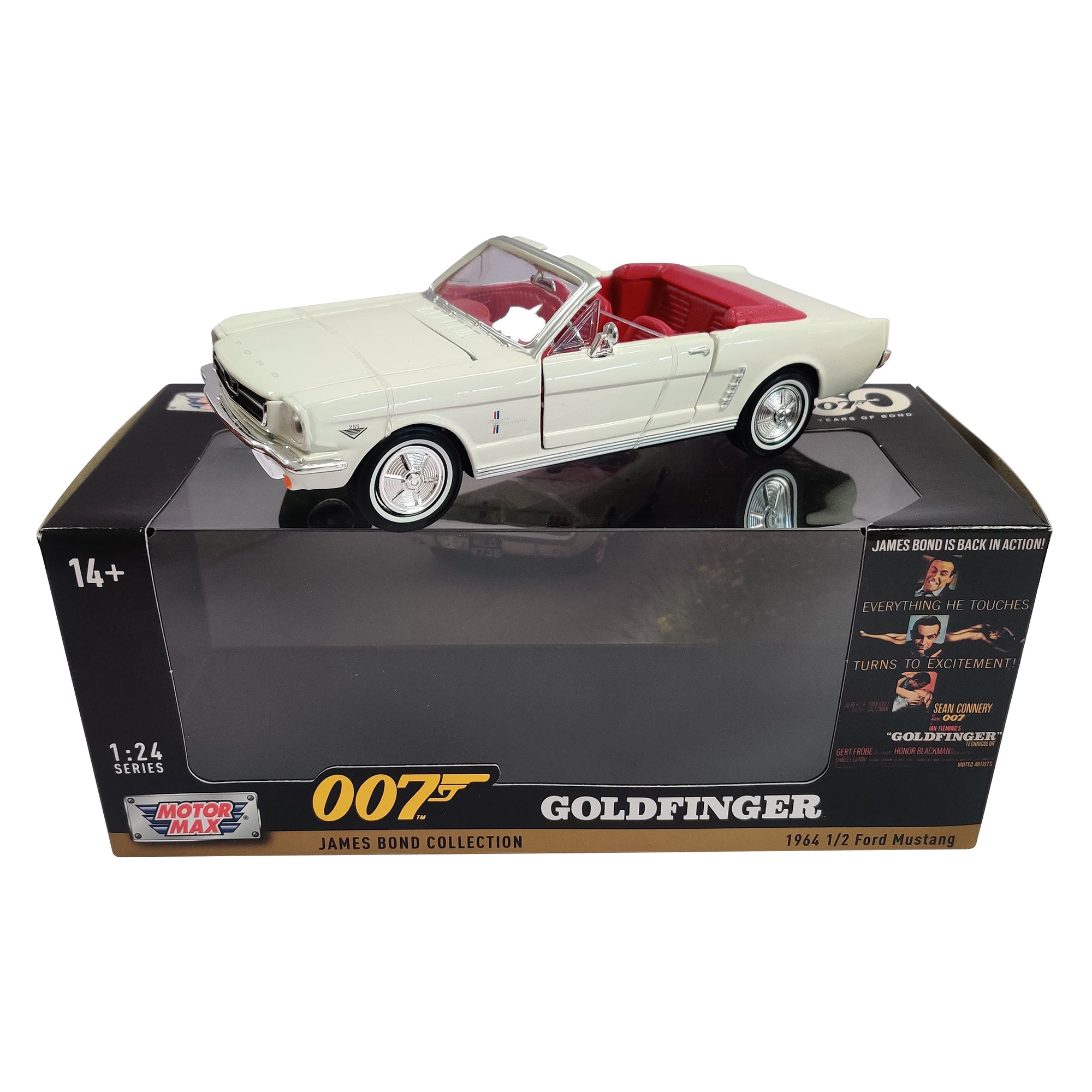 Ford Mustang 1964 Convertible James Bond 1:18 – Escala de película