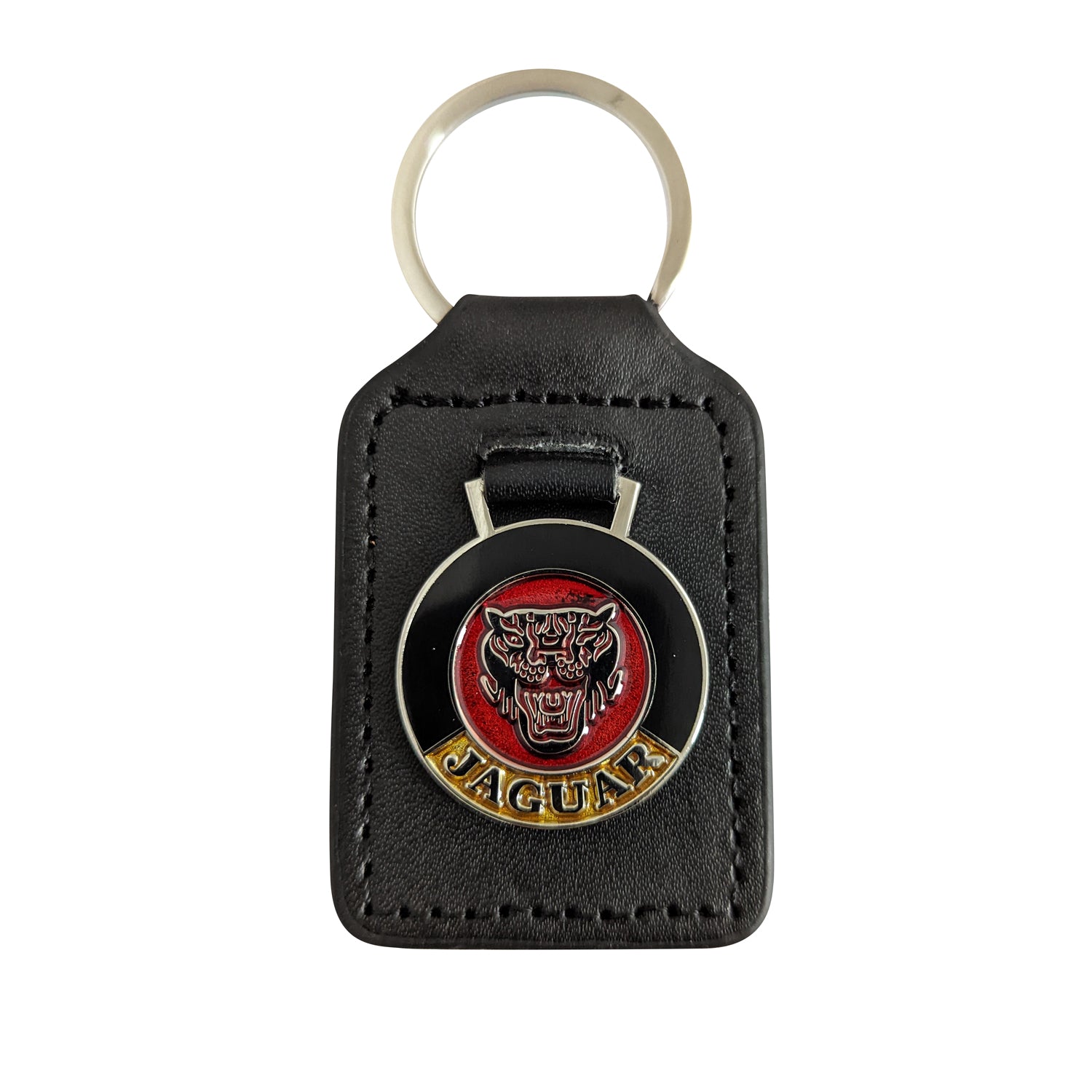 Growler Keyring Jaguar Leather Keyring Car Marque Leather Key